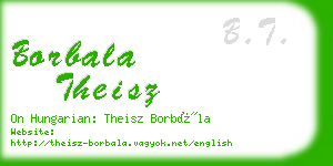 borbala theisz business card